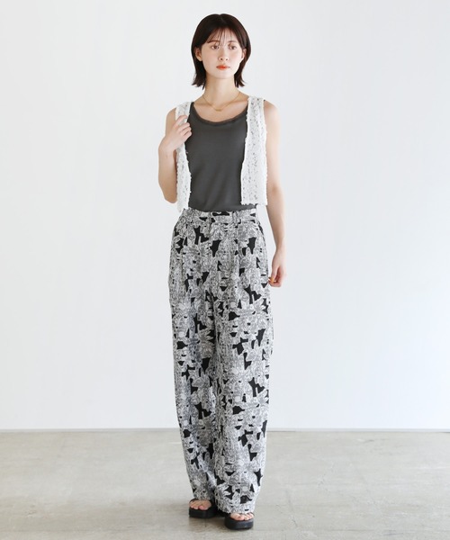 shetila(シェティラ)の「【セットアップ対応】シアージャガードタックパンツ(その他パンツ・レディース・グレー/ホワイト/ブラック・FREE)」の18枚目の写真