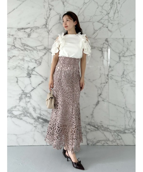 プリーツフリルカットプルオーバー プリーツフリルカットプルオーバー（Tシャツ/カットソー