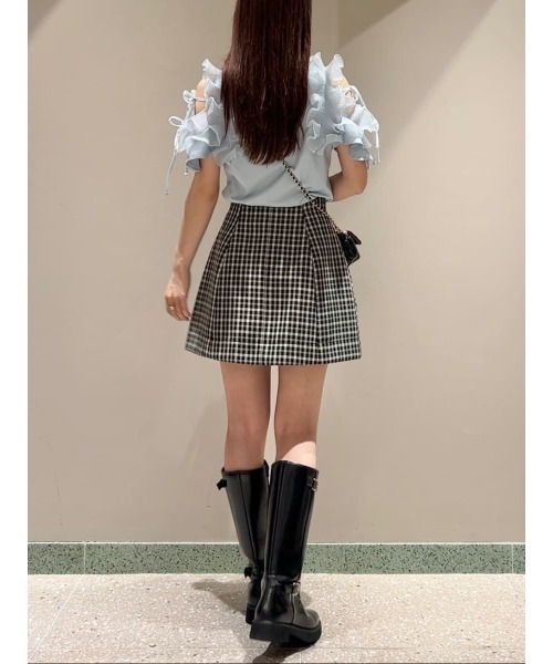 プリーツフリルカットプルオーバー（Tシャツ/カットソー