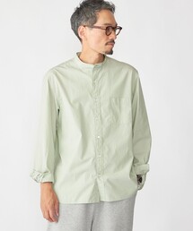 SHIPS | SHIPS: 100S バンドカラー ストライプ シャツ(シャツ/ブラウス)