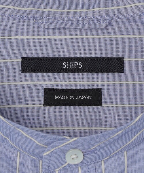 SHIPS（シップス）の「SHIPS: 100S バンドカラー ストライプ シャツ（シャツ/ブラウス・メンズ・ライトグリーン/ブラウン/オフホワイト/ブルー系・SMALL/X-LARGE/LARGE/MEDIUM）」の22枚目の写真