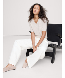 VERY掲載❤22SS バナナリパブリック カシミヤ100％ ニットポロ XS BANANA REPUBLIC｜バナナ・リパブリックのニット/セーター
