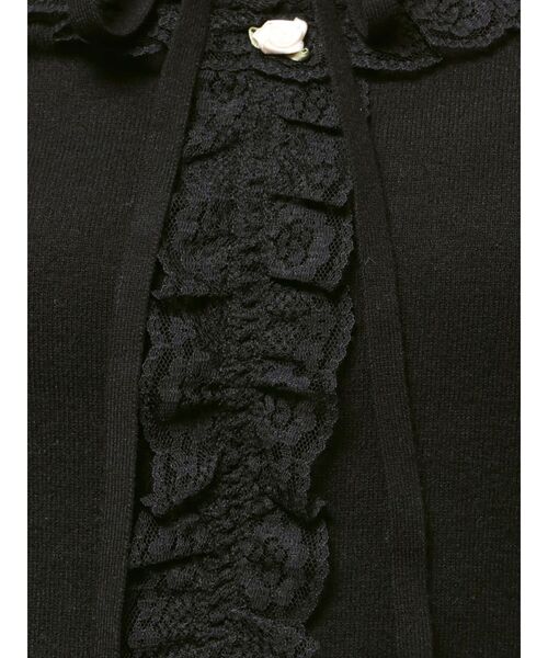 jouetie（ジュエティ）の「レースドッキングニット 2026年春　新色追加（ニット/セーター・レディース・ブラック/グレー/レッド/ブルー/アイボリー/インディゴブルー/グリーン・MEDIUM）」の18枚目の写真