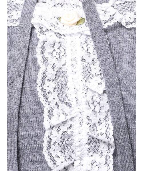 jouetie（ジュエティ）の「レースドッキングニット 2026年春　新色追加（ニット/セーター・レディース・ブラック/グレー/レッド/ブルー/アイボリー/インディゴブルー/グリーン・MEDIUM）」の15枚目の写真