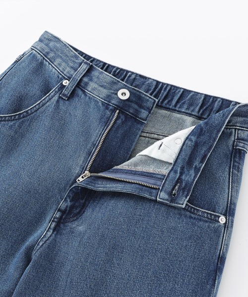 無印良品（ムジルシリョウヒン）の「婦人　木の実から作ったカポック混　デニムバレルパンツ（デニムパンツ・レディース・ライトブルー/ダークネイビー・S/M/L/XL）」の11枚目の写真