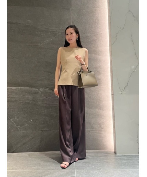 ESTNATION（エストネーション）の「ESTNATION / トリアセタック ピンスト イージーパンツ（その他パンツ・メンズ・ブラウン系その他/ダークネイビー・34/38/36）」の7枚目の写真