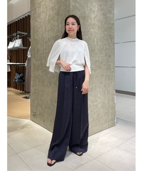 ESTNATION（エストネーション）の「ESTNATION / トリアセタック ピンスト イージーパンツ（その他パンツ・メンズ・ブラウン系その他/ダークネイビー・34/38/36）」の12枚目の写真