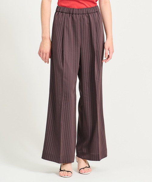 ESTNATION（エストネーション）の「ESTNATION / トリアセタック ピンスト イージーパンツ（その他パンツ・メンズ・ブラウン系その他/ダークネイビー・34/38/36）」の14枚目の写真