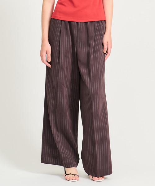 ESTNATION（エストネーション）の「ESTNATION / トリアセタック ピンスト イージーパンツ（その他パンツ・メンズ・ブラウン系その他/ダークネイビー・34/38/36）」の22枚目の写真