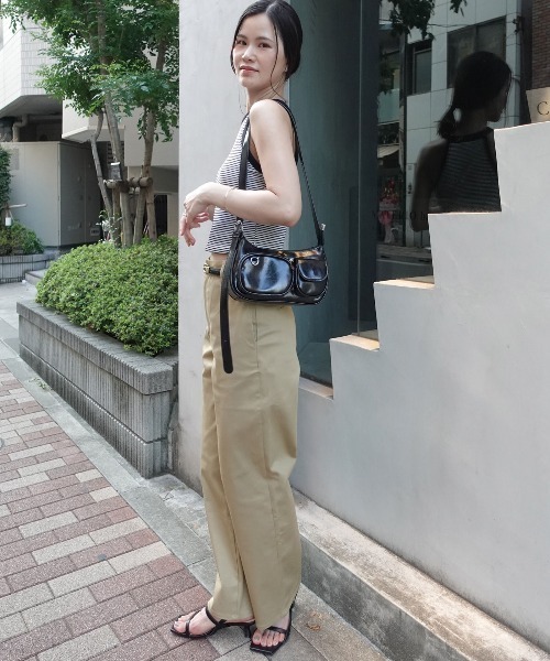 CORNERS（コーナーズ）の「オーガニックコットンチノパン（チノパンツ・レディース・ベージュ・マルチサイズ）」の4枚目の写真