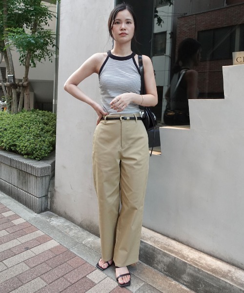 CORNERS（コーナーズ）の「オーガニックコットンチノパン（チノパンツ・レディース・ベージュ・マルチサイズ）」の8枚目の写真