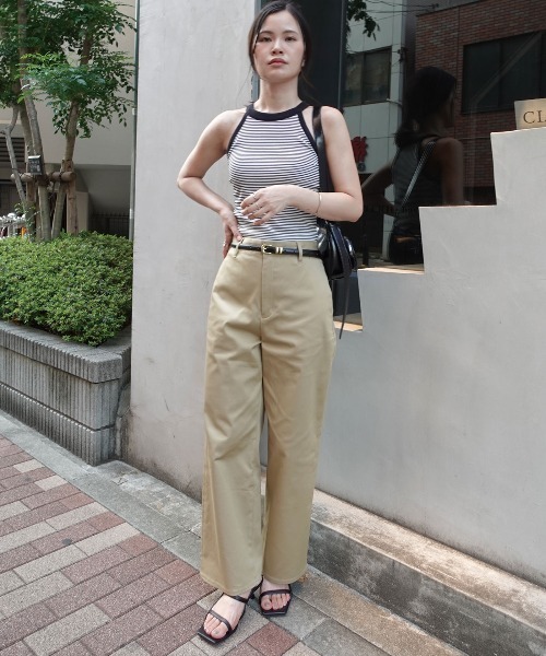 CORNERS（コーナーズ）の「オーガニックコットンチノパン（チノパンツ・レディース・ベージュ・マルチサイズ）」の9枚目の写真