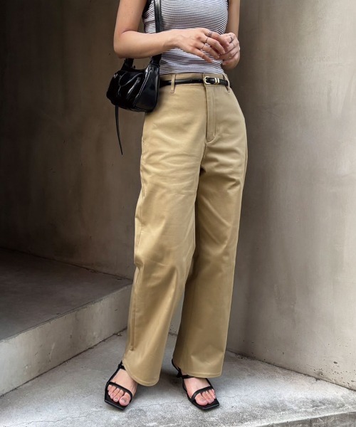 CORNERS（コーナーズ）の「オーガニックコットンチノパン（チノパンツ・レディース・ベージュ・マルチサイズ）」の10枚目の写真
