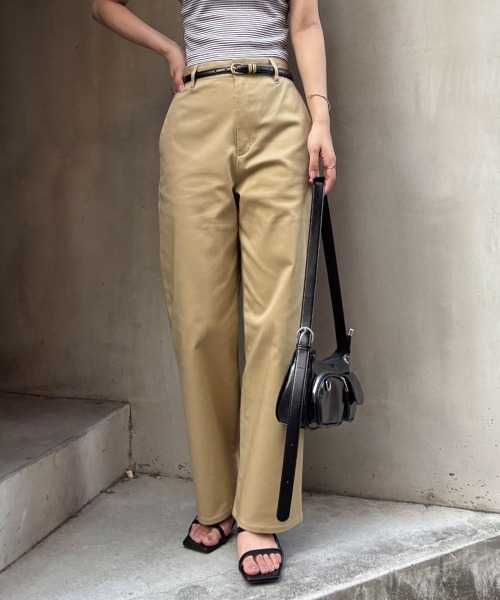 CORNERS（コーナーズ）の「オーガニックコットンチノパン（チノパンツ・レディース・ベージュ・マルチサイズ）」の12枚目の写真