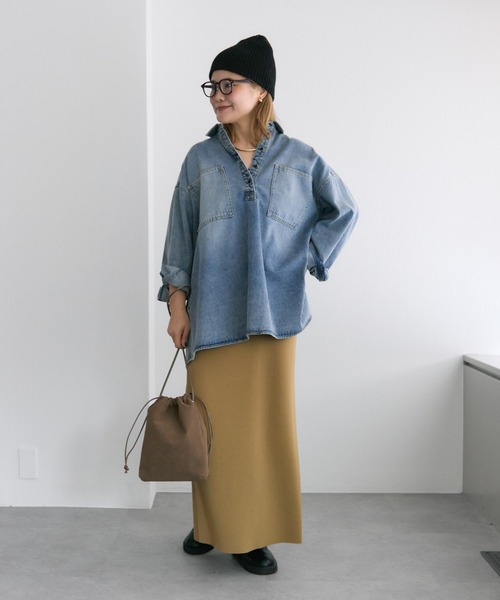 PUAL CE CIN（ピュアルセシン）の「【＠noricorico102企画】スウェード巾着バッグ（ショルダーバッグ・レディース・ブラウン/キャメル・FREE）」の10枚目の写真