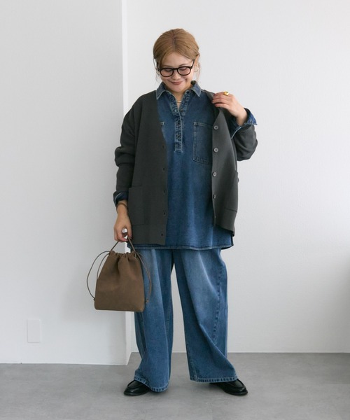 PUAL CE CIN（ピュアルセシン）の「【＠noricorico102企画】スウェード巾着バッグ（ショルダーバッグ・レディース・ブラウン/キャメル・FREE）」の11枚目の写真