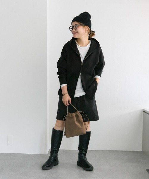 PUAL CE CIN（ピュアルセシン）の「【＠noricorico102企画】スウェード巾着バッグ（ショルダーバッグ・レディース・ブラウン/キャメル・FREE）」の12枚目の写真