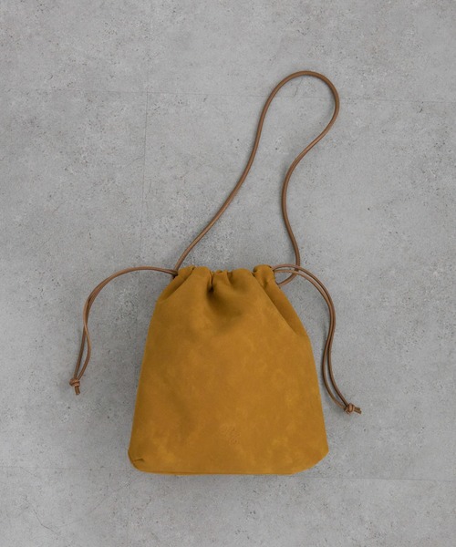 PUAL CE CIN（ピュアルセシン）の「【＠noricorico102企画】スウェード巾着バッグ（ショルダーバッグ・レディース・ブラウン/キャメル・FREE）」の13枚目の写真