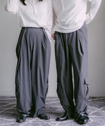 INTER FACTORY | 2/9号室（かおこ&ひろと） - Nylon Tuck Cargo Pants / ナイロンタックカーゴパンツ(カーゴパンツ)