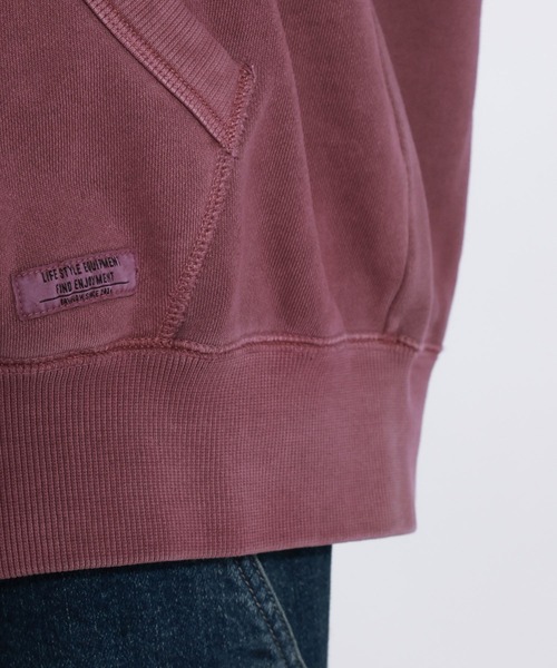 BAYFLOW（ベイフロー）の「ヴィンテージライクジップパーカー（パーカー・メンズ・チャコールグレー/エンジ・LARGE/MEDIUM）」の8枚目の写真