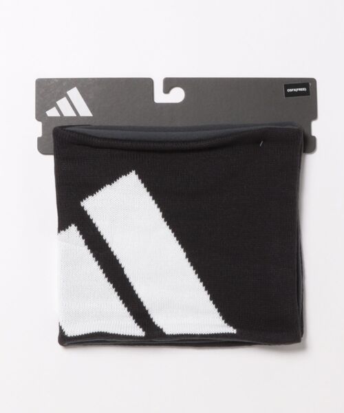 adidas(アディダス)の「adidas/アディダス ネックウォーマー ビッグ ロゴ リバーシブル 防寒 マフラー W6769(ネックウォーマー/スヌード・メンズ・ブラック/ダークグレー・FREE)」の9枚目の写真
