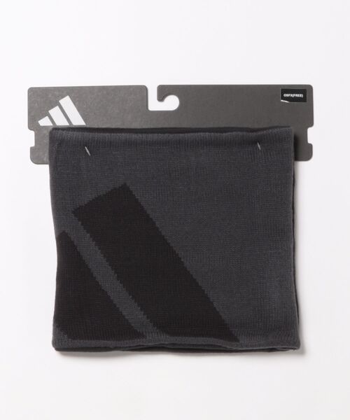 adidas(アディダス)の「adidas/アディダス ネックウォーマー ビッグ ロゴ リバーシブル 防寒 マフラー W6769(ネックウォーマー/スヌード・メンズ・ブラック/ダークグレー・FREE)」の10枚目の写真