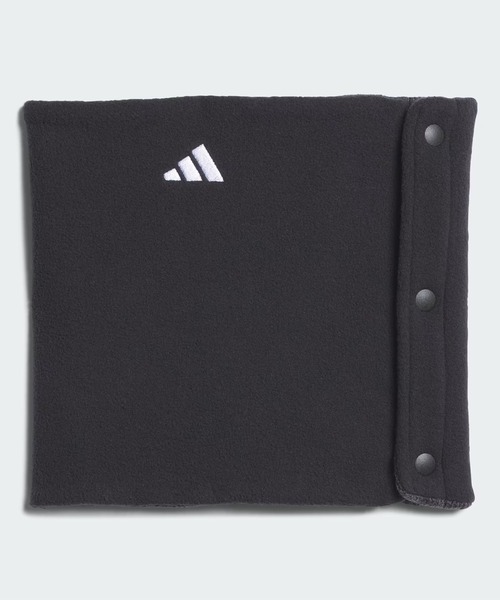 adidas(アディダス)の「adidas/アディダス ネックウォーマー ビッグ ロゴ リバーシブル 防寒 マフラー W6769(ネックウォーマー/スヌード・メンズ・ブラック/ダークグレー・FREE)」の3枚目の写真