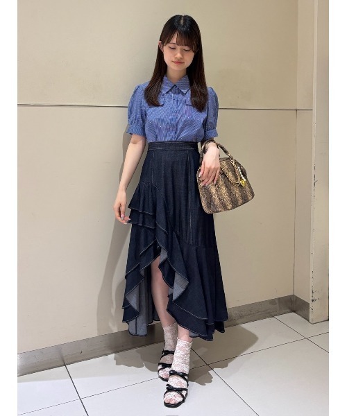 REDYAZEL（レディアゼル）の「チャーム2WAYスクエアバッグ（ショルダーバッグ・レディース・ブラウン系その他/ブラウン/グリーン・FREE）」の4枚目の写真