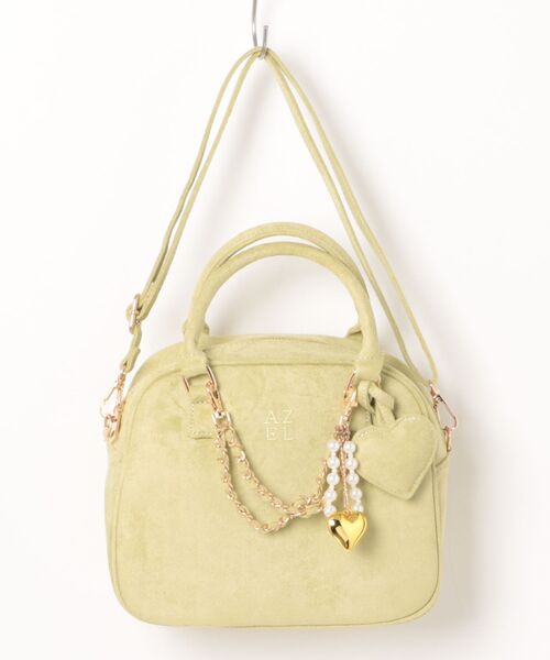 REDYAZEL（レディアゼル）の「チャーム2WAYスクエアバッグ（ショルダーバッグ・レディース・ブラウン系その他/ブラウン/グリーン・FREE）」の6枚目の写真