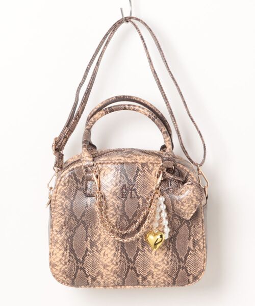 REDYAZEL（レディアゼル）の「チャーム2WAYスクエアバッグ（ショルダーバッグ・レディース・ブラウン系その他/ブラウン/グリーン・FREE）」の16枚目の写真