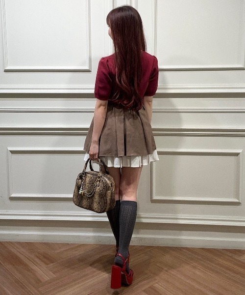 REDYAZEL（レディアゼル）の「チャーム2WAYスクエアバッグ（ショルダーバッグ・レディース・ブラウン系その他/ブラウン/グリーン・FREE）」の19枚目の写真