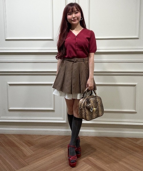 REDYAZEL（レディアゼル）の「チャーム2WAYスクエアバッグ（ショルダーバッグ・レディース・ブラウン系その他/ブラウン/グリーン・FREE）」の17枚目の写真