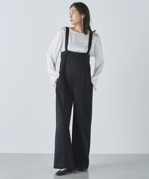 Drawing Numbers】サテンボートブラウス（シャツ/ブラウス）｜Drawing