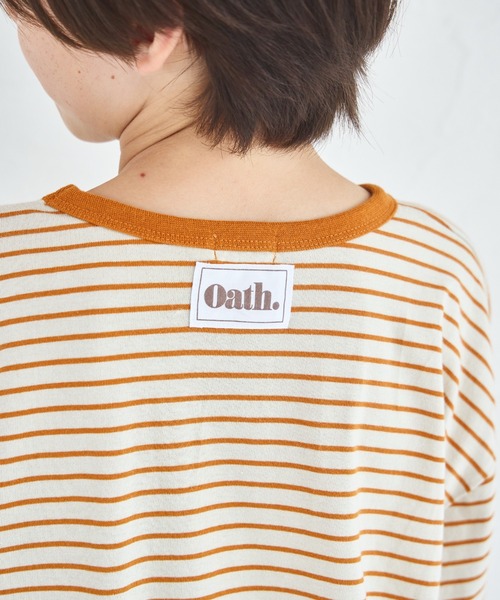 pairmanon（ペアマノン）の「【綿100%】ユニセックス タグ付き カラーボーダー長袖Tシャツ（Tシャツ/カットソー・キッズ・ピンク系その他/ベージュ系その他/ブラウン系その他・90/100/110/120/130/140/150）」の12枚目の写真