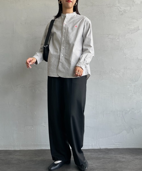 DANTON/ダントン] オックスフォード バンドカラーシャツ