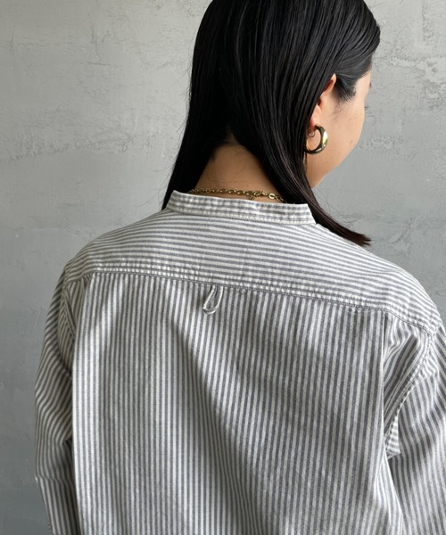 DANTON/ダントン] オックスフォード バンドカラーシャツ