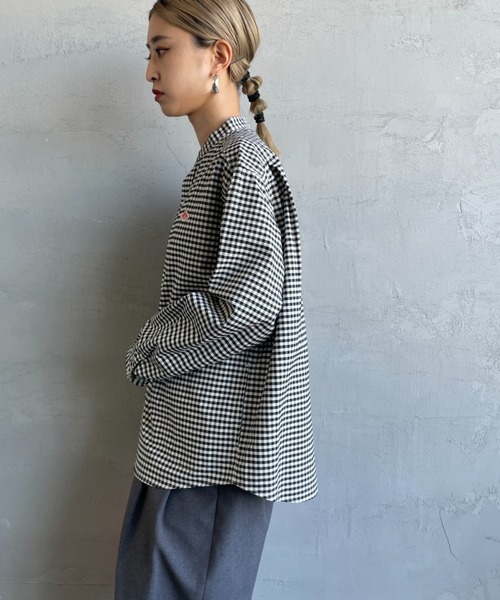 DANTON/ダントン] オックスフォード バンドカラーシャツ