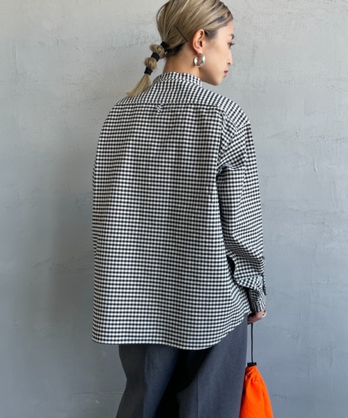 DANTON/ダントン] オックスフォード バンドカラーシャツ