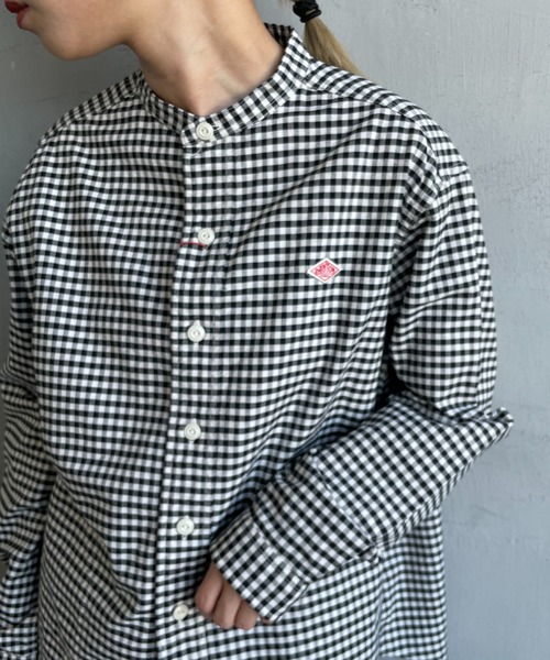 DANTON/ダントン] オックスフォード バンドカラーシャツ