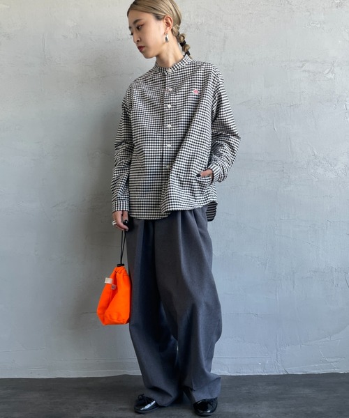 DANTON/ダントン] オックスフォード バンドカラーシャツ