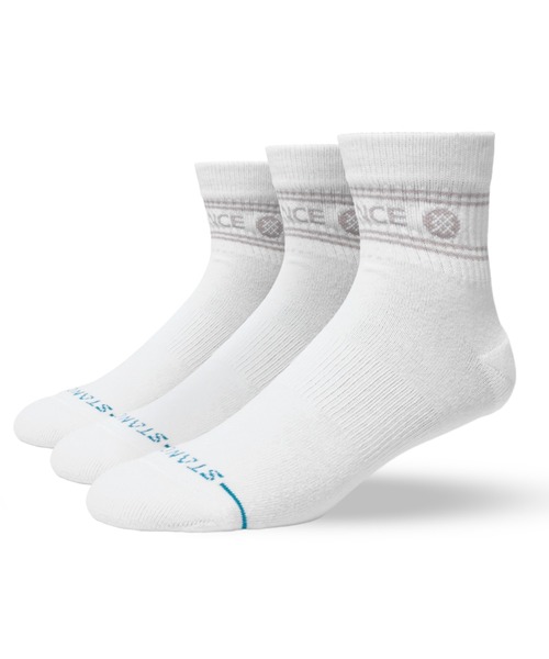 STANCE（スタンス）の「STANCE /スタンス /VITAL QUARTER 3 PACK（ソックス/靴下・メンズ・ホワイト/ブラック/その他24・L）」の2枚目の写真