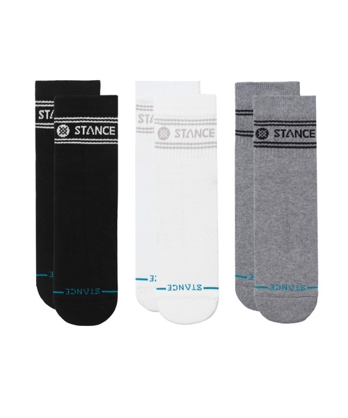 STANCE（スタンス）の「STANCE /スタンス /VITAL QUARTER 3 PACK（ソックス/靴下・メンズ・ホワイト/ブラック/その他24・L）」の4枚目の写真