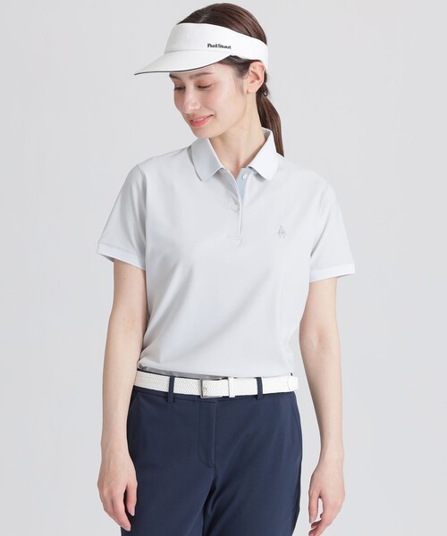 セール】【GOLF】襟裏ロゴジャカードカラーポロシャツ（ゴルフグッズ