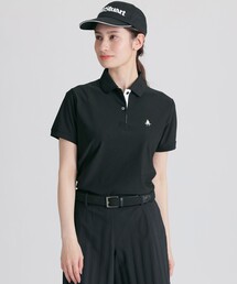 Paul Stuart（ポールスチュアート）の「【GOLF】襟裏ロゴジャカードカラーポロシャツ（ゴルフグッズ）」