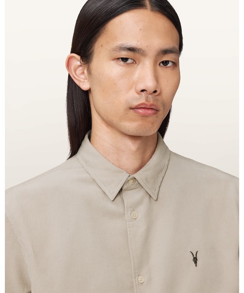 ALLSAINTS(オールセインツ)の「BIRCHWOOD LONG SLEEVE SHIRT | BIRCHWOOD 長袖 シャツ(シャツ/ブラウス・メンズ・グレー系その他・M/L/XS/S)」の2枚目の写真