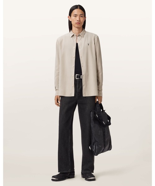 ALLSAINTS(オールセインツ)の「BIRCHWOOD LONG SLEEVE SHIRT | BIRCHWOOD 長袖 シャツ(シャツ/ブラウス・メンズ・グレー系その他・M/L/XS/S)」の3枚目の写真