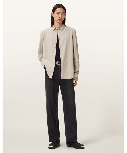 ALLSAINTS(オールセインツ)の「BIRCHWOOD LONG SLEEVE SHIRT | BIRCHWOOD 長袖 シャツ(シャツ/ブラウス・メンズ・グレー系その他・M/L/XS/S)」の6枚目の写真