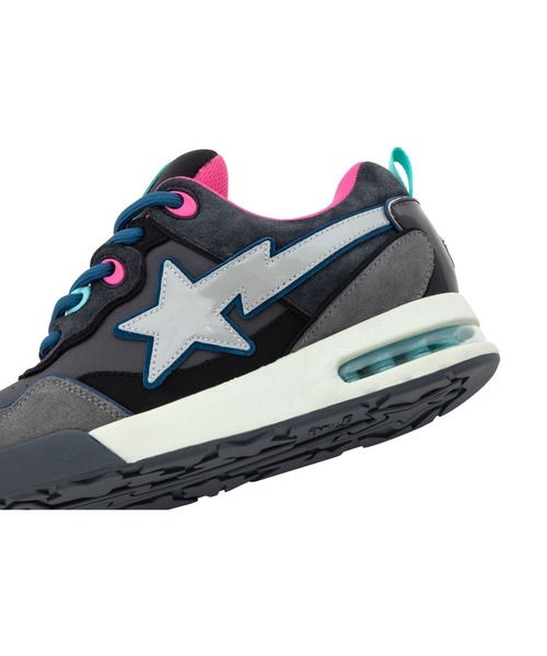 A BATHING APE(アベイシングエイプ)の「BAPE FLIP STA #2(スニーカー・メンズ・グレー/ブラック・9/12/11/8/9.5/10/7/8.5)」の9枚目の写真