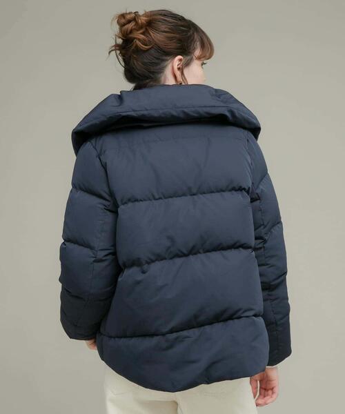 URBAN RESEARCH Sonny Label（アーバンリサーチサニーレーベル）の「『WEB限定』撥水ショールカラーミディコート（ダウンジャケット/コート・レディース・ライトグレー/ブラック/ネイビー・FREE）」の7枚目の写真