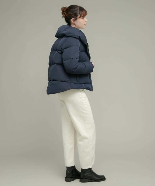 URBAN RESEARCH Sonny Label（アーバンリサーチサニーレーベル）の「『WEB限定』撥水ショールカラーミディコート（ダウンジャケット/コート・レディース・ライトグレー/ブラック/ネイビー・FREE）」の9枚目の写真